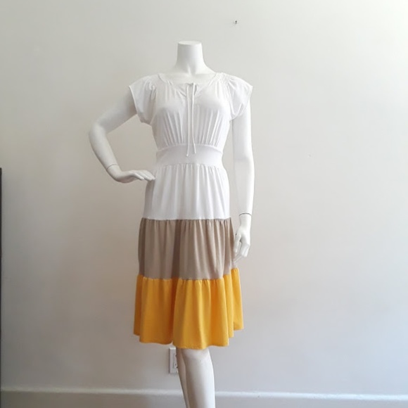 Chadwicks Dresses & Skirts - COLOR BLOCK PEASANT dress by CHADWICKS